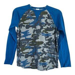 Hanna Andersson Kids Camouflage Long Sleeve Shirt, Sz 150 (US 12)